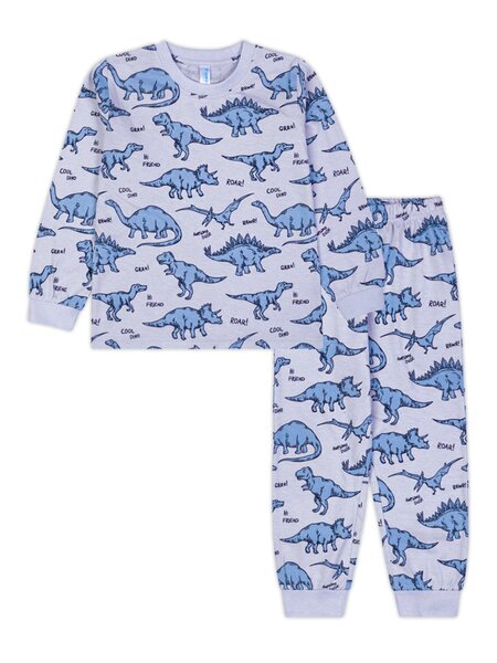 Пижама Мальчикам Takro Серый Динозавры (фото 1)