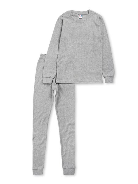 Комплект для мальчика Мальчикам Le&lo Серый меланж Без рисунка (фото 1)