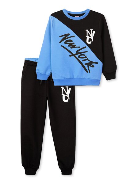 Костюм Мальчикам Bonito Синий светлый; Чёрный Надпись (фото 1)