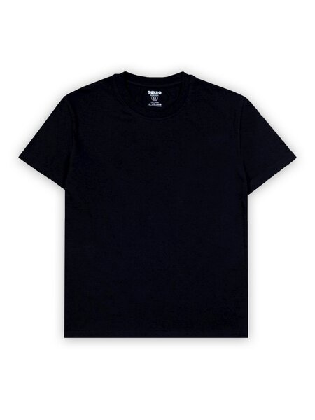 Футболка детская Мальчикам Takro Чёрный Без рисунка (фото 1)