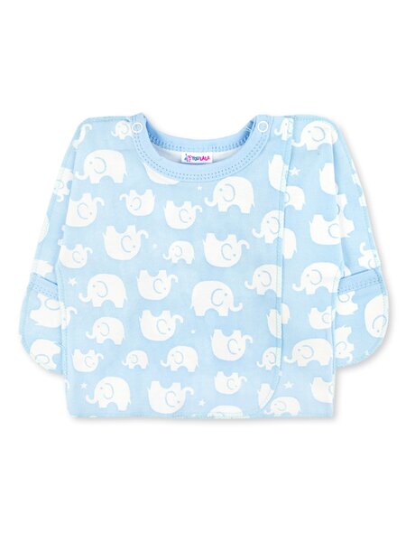 Распашонка Новорождённым Юлала Голубой Слоники (фото 1)