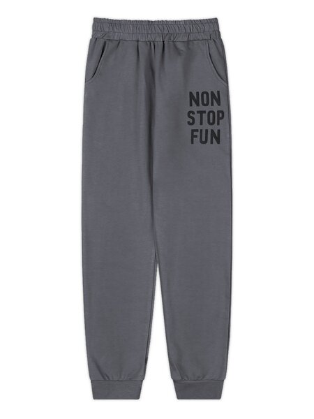 Брюки Мальчикам Takro Серый тёмный Надпись (фото 1)