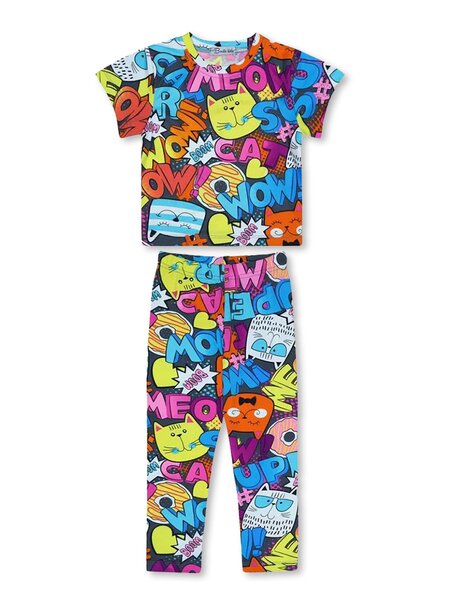 Костюм Девочкам Bonito Мультиколор Надпись (фото 1)