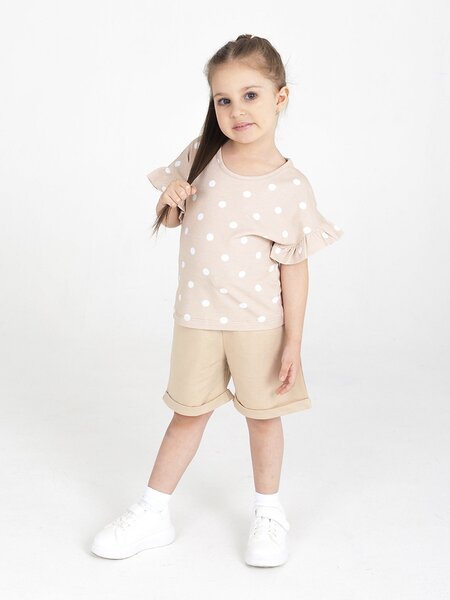 Шорты Девочкам Takro Бежевый Без рисунка (фото 1)