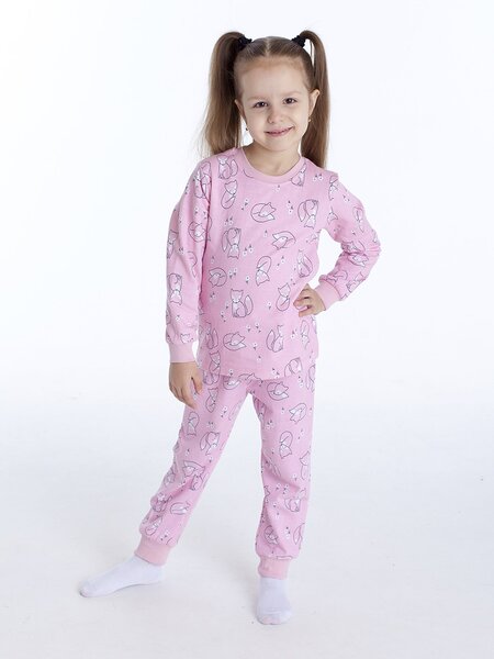 Пижама Девочкам Takro Розовый светлый Лисички (фото 1)