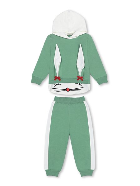 Костюм Девочкам Bonito Зелёный Зайка (фото 1)