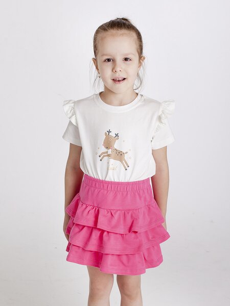 Футболка Девочкам Takro Молочный Оленёнок (фото 1)
