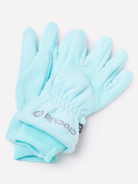 Перчатки Девочкам Crockid Голубой Надпись (фото 1)