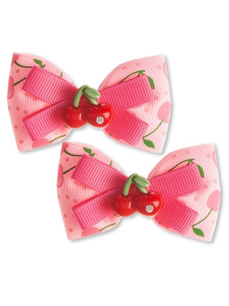 Бантик на резинке, 2 шт Девочкам Baby`s joy Микс Вишня (фото 1)