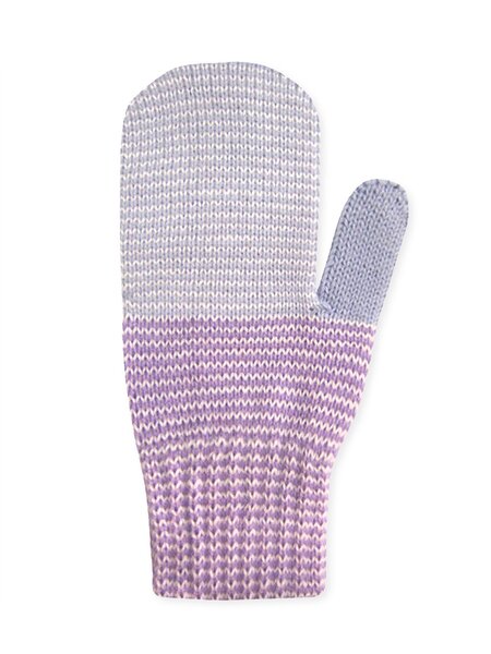 Варежки Девочкам Россия Сиреневый Полоски (фото 1)