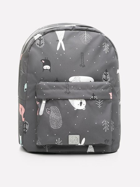 Рюкзак Девочкам Crockid Серый тёмный Зверята (фото 1)
