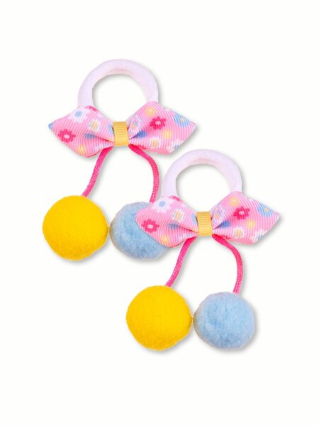 Резинка для волос, 2 шт Девочкам Baby`s joy Микс Цветы (фото 1)