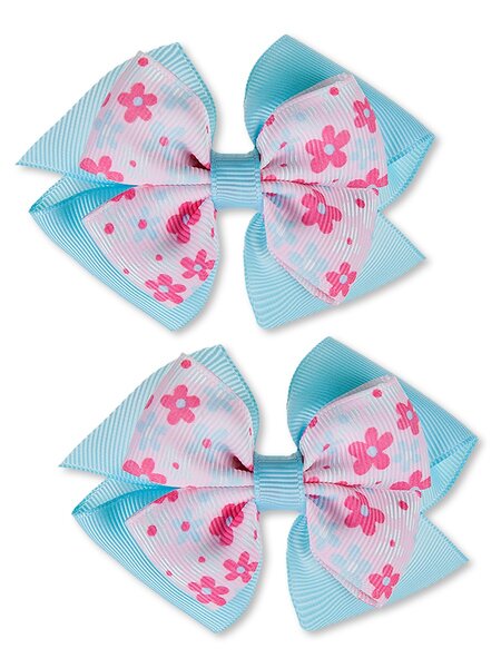 Бантик на резинке, 2 шт Девочкам Baby`s joy Микс Цветы (фото 1)