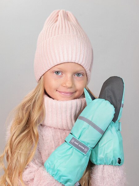 Варежки Девочкам Россия Микс Полоска (фото 1)