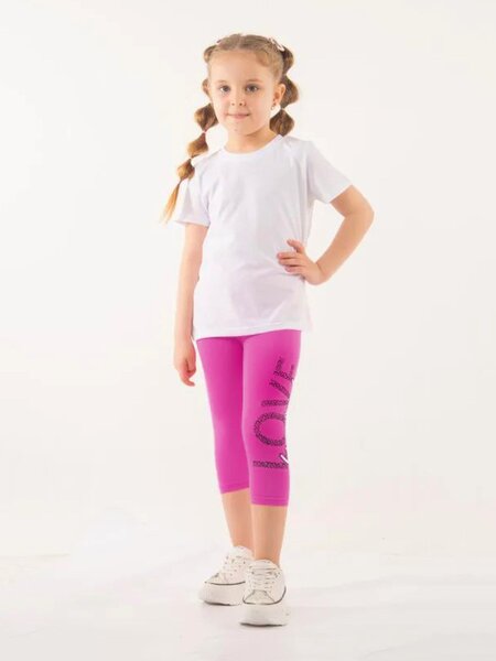 Бриджи Девочкам Le&lo Малиновый Надпись (фото 1)
