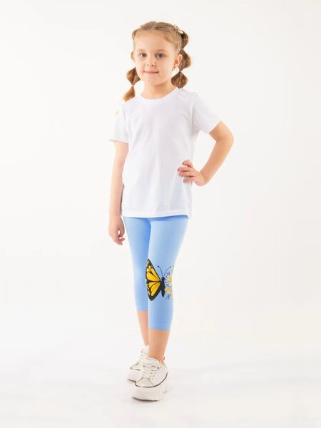 Бриджи Девочкам Le&lo Голубой Бабочка (фото 1)