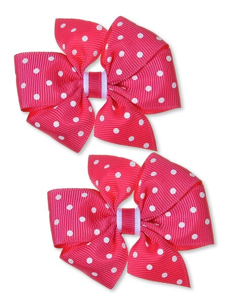 Бантик на резинке, 2 шт Девочкам Baby`s joy Микс Горох (фото 1)