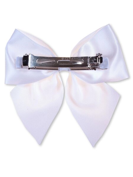 Бант на заколке Девочкам Baby`s joy Белый Без рисунка (фото 2)