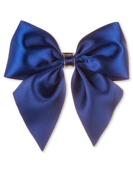 Бант на заколке Девочкам Baby`s joy Чернильный Без рисунка (фото 1)