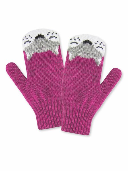 Варежки Девочкам Россия Малиновый Мордочка (фото 1)