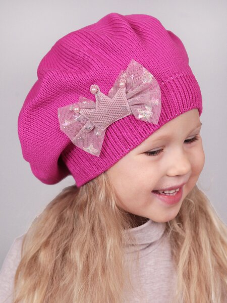 Берет Девочкам Россия Микс Бантик (фото 1)