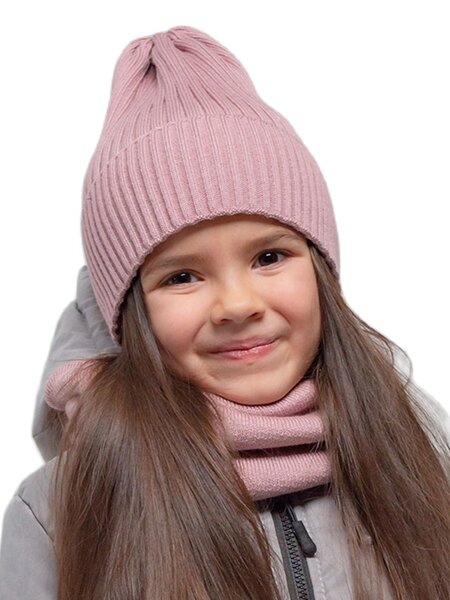 Шапка Девочкам Россия Розовый тёмный Без рисунка (фото 1)