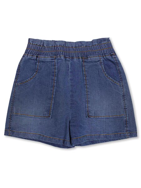 Шорты Девочкам Bonito Синий тёмный Без рисунка (фото 1)