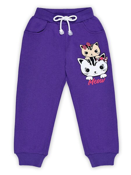 Брюки Девочкам Bonito Фиолетовый Котики (фото 1)