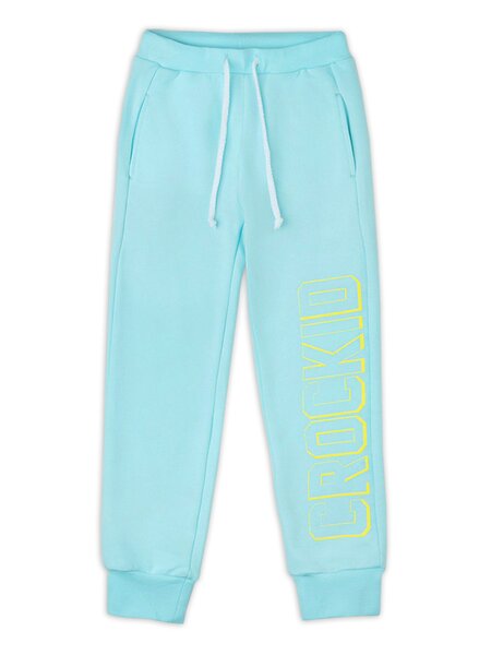Брюки Девочкам Crockid Голубой светлый Надпись (фото 1)