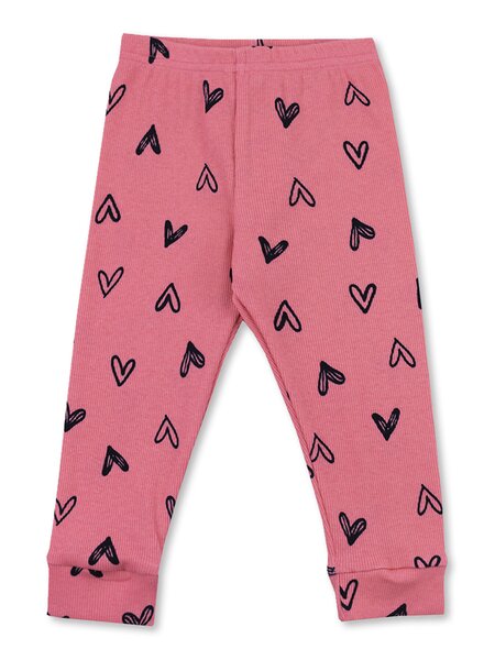 Лосины Девочкам Юлала Коралловый Сердечки (фото 1)