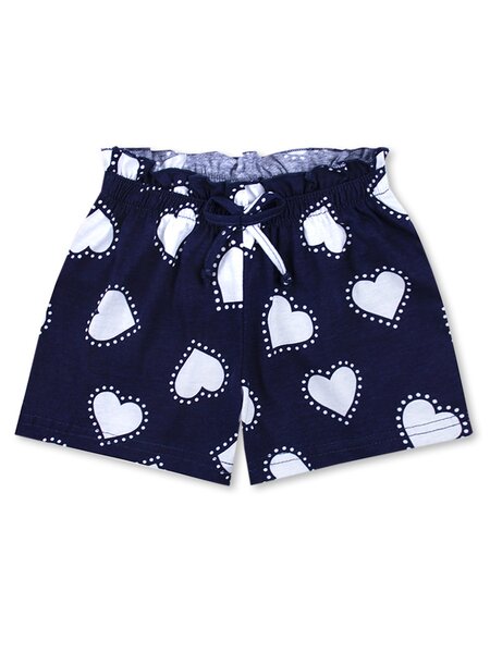 Шорты Девочкам Юлала Чернильный Сердечки (фото 1)