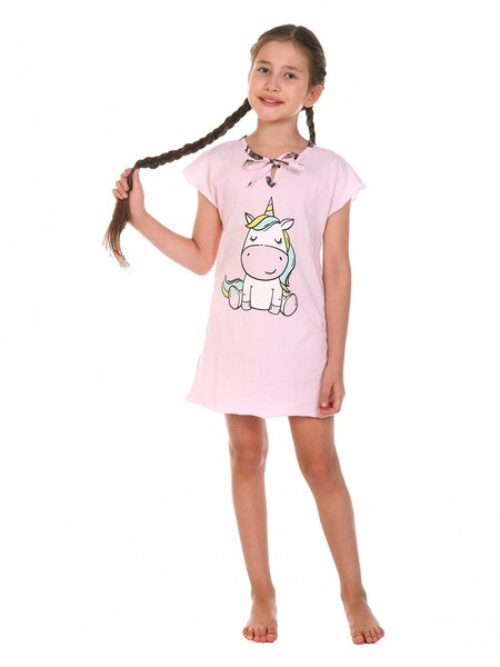 Сорочка Девочкам Россия Розовый Единорог (фото 1)