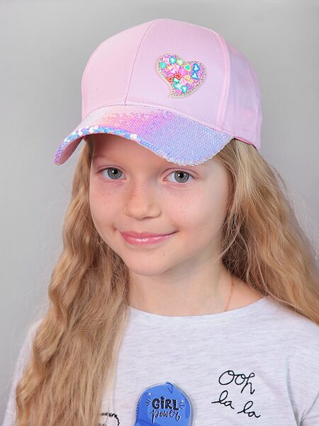 Бейсболка Девочкам Россия Микс Сердце (фото 1)