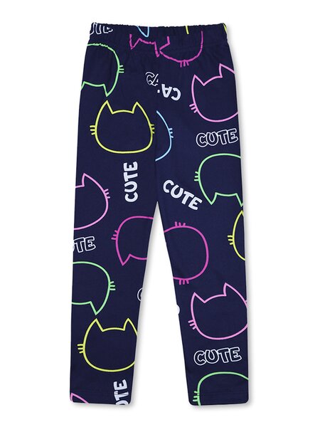Лосины Девочкам Bonito Чернильный Котики (фото 1)