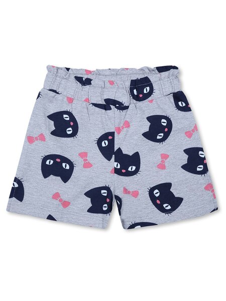 Шорты Девочкам Bonito Серый меланж Кошки (фото 1)