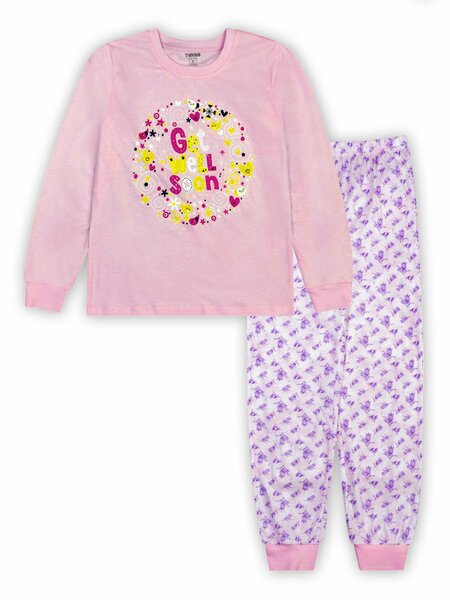 Пижама Девочкам Takro Розовый светлый Надпись (фото 1)