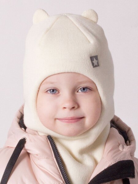 Шлем Девочкам Россия Молочный Мишка (фото 1)