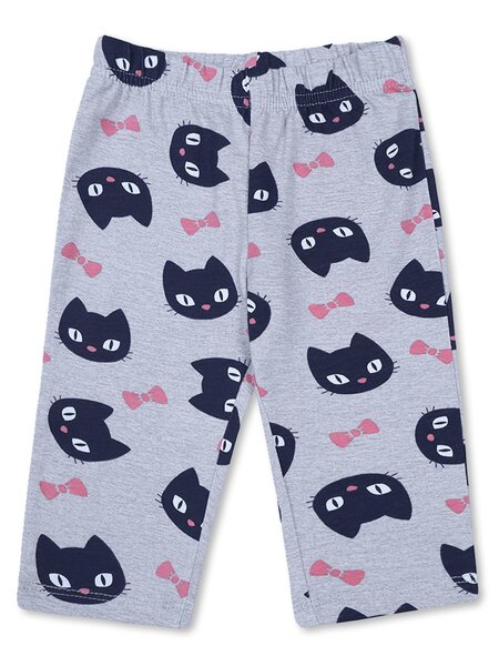 Бриджи Девочкам Bonito Серый меланж Кошки (фото 1)