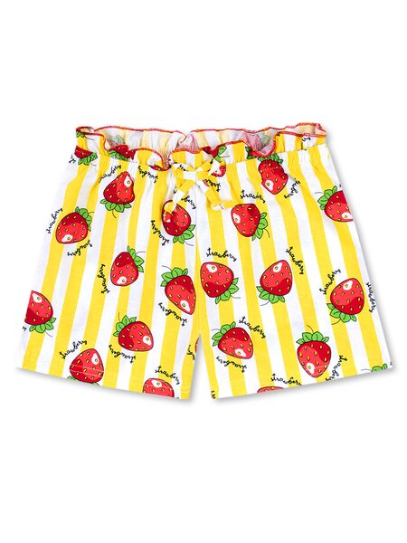 Шорты Девочкам Юлала Белый; Жёлтый Ягоды (фото 1)