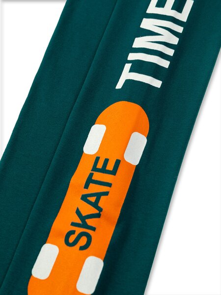 Лосины Девочкам Sladikmladik Зелёный тёмный Надпись (фото 2)