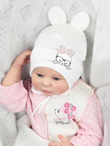 Шапка Девочкам Россия Микс Зайка (фото 1)