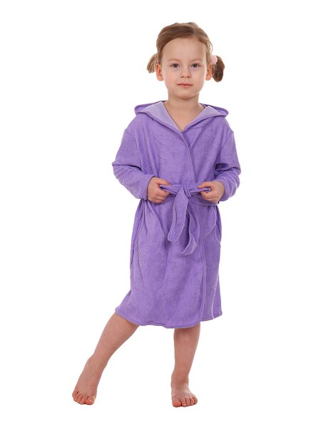 Халат Девочкам Россия Сиреневый Без рисунка (фото 1)