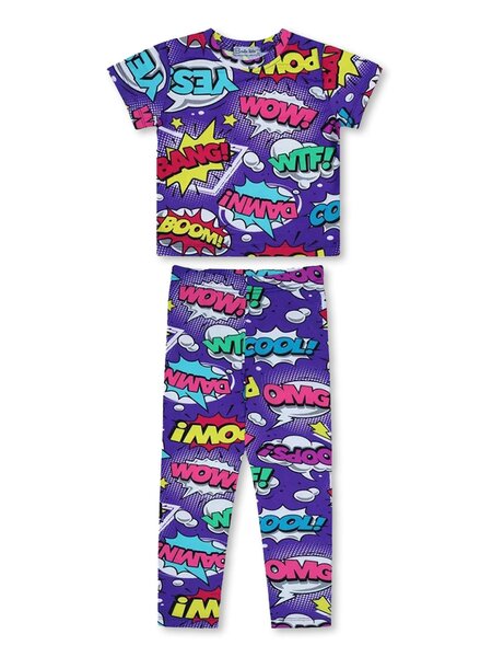 Костюм Девочкам Bonito Фиолетовый Надпись (фото 1)