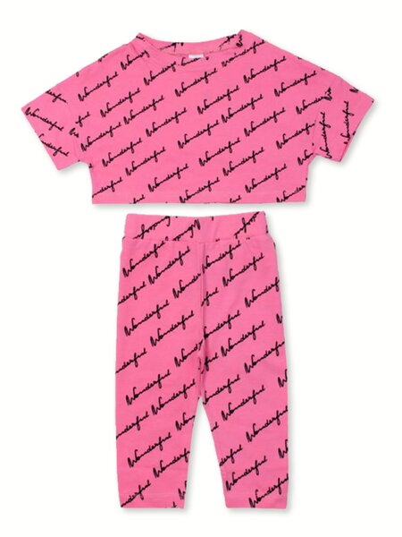 Костюм Девочкам Bonito Розовый яркий Надпись (фото 1)