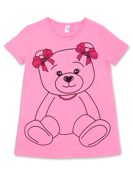 Сорочка Девочкам Bonito Розовый Мишка (фото 1)
