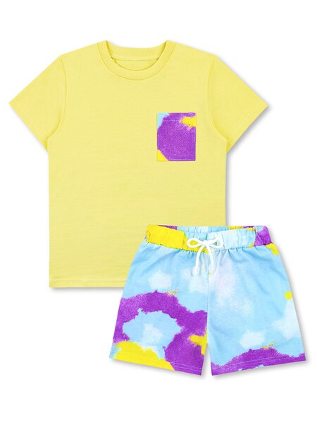 Костюм Девочкам Юлала Жёлтый; Голубой Пятнышки (фото 1)