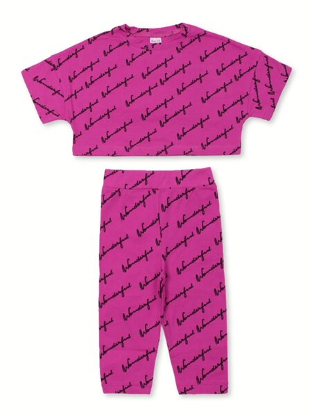 Костюм Девочкам Bonito Малиновый Надпись (фото 1)