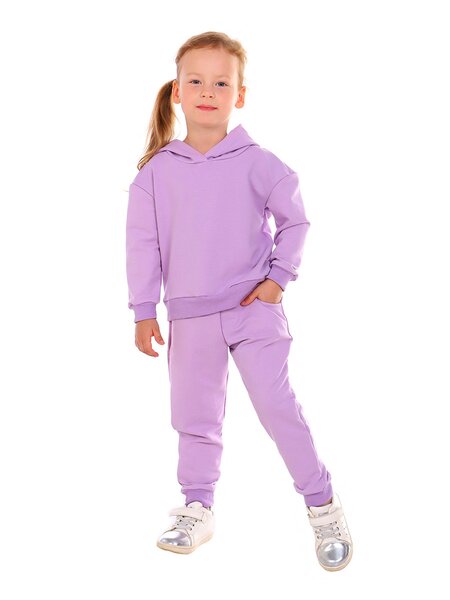Костюм Девочкам Россия Сиреневый Без рисунка (фото 1)