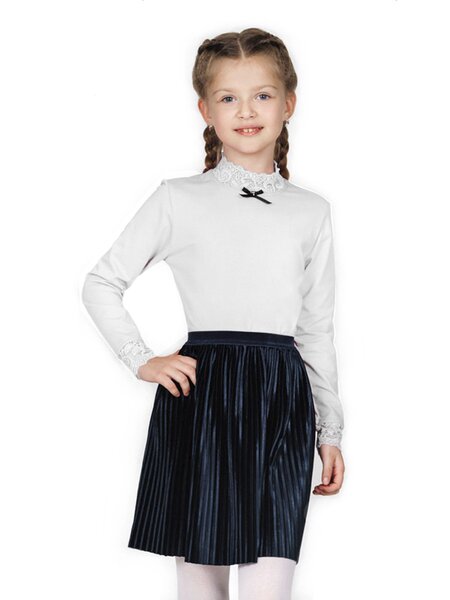 Джемпер Девочкам Россия Белый Без рисунка (фото 1)