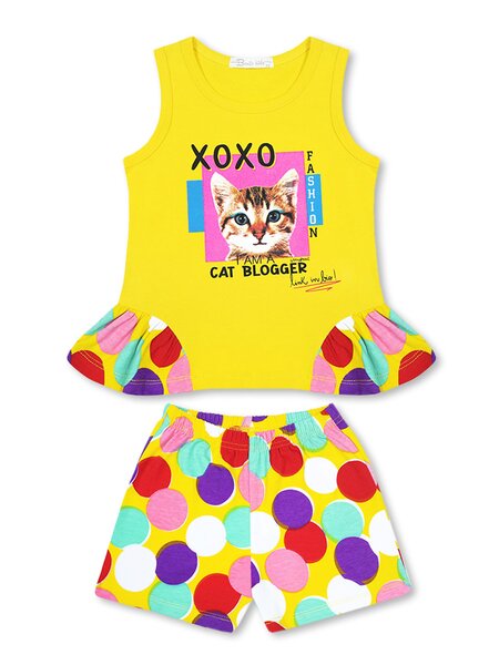 Костюм Девочкам Bonito Жёлтый Кошка (фото 1)